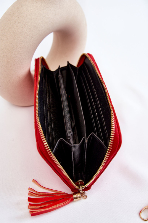 Великий стьобаний гаманець із смугою червоного Джеффрі