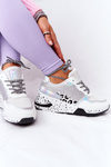 Жіночі кросівки на танкетці білі з блискітками Avery