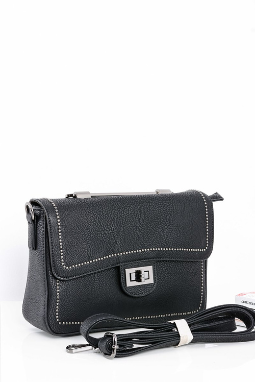 Чорна жіноча елегантна сумочка Letter Bag