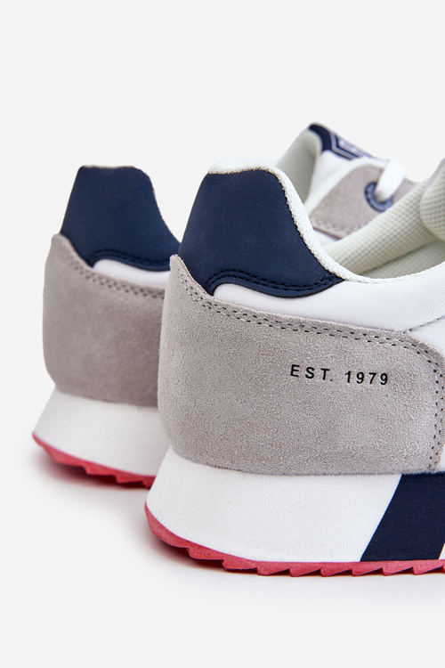 Чоловіче спортивне взуття Memory Foam System Big Star LL174160 Білий і сірий