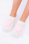 Жіночі тапочки Сердечка Бежеві