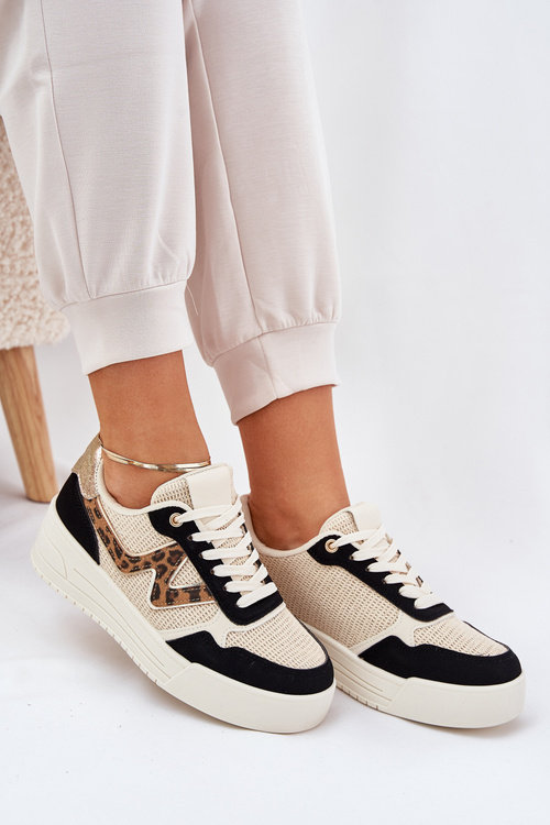 Жіночі Спортивні Черевики На Платформі Пантера Чорні Lorori