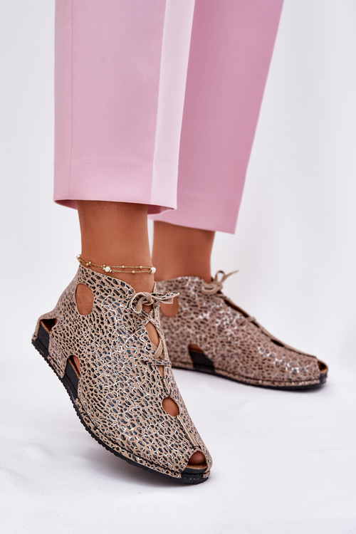 Візерункові Шкіряні Ботильйони Maciejka 03426-49 Пантера