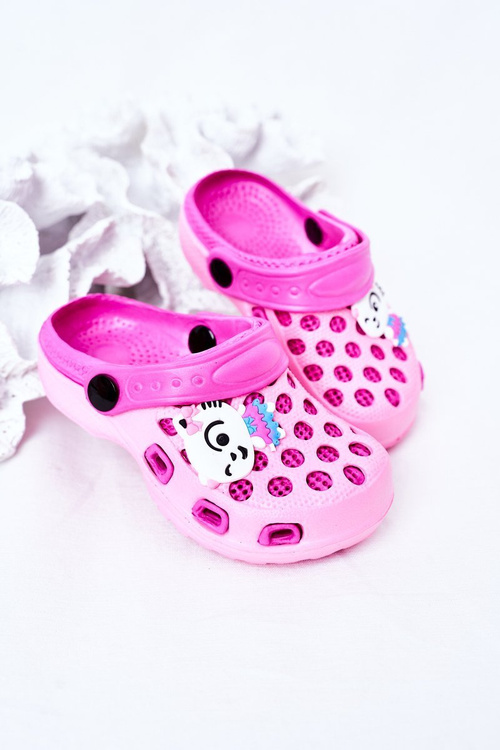 Дитячі поролонові тапочки Crocs Pink Jupiter
