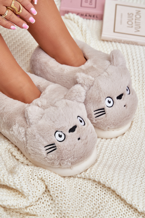 Жіночі тапочки Fuzzy Cats Beige Iriviane
