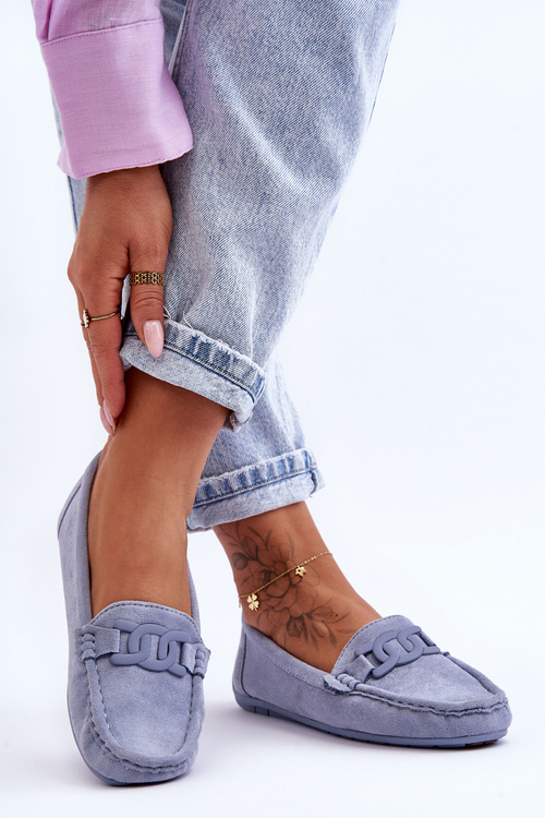 Жіночі модні замшеві мокасини Blue Rabell