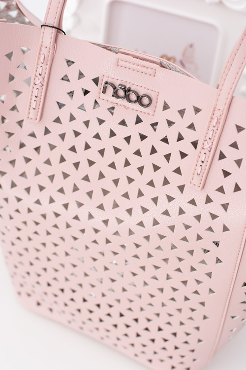 Жіноча велика рожева сумочка Nobo Shopper