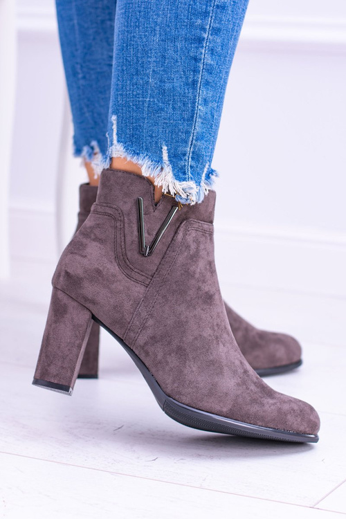 Чоботи на шпильці Sergio Leone Coffee Suede Valentia