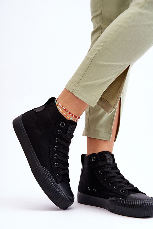 Жіночі високі кросівки Big Star Fabric LL274444 чорні