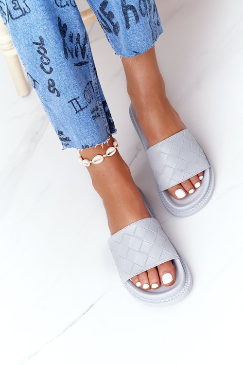 Жіночі тапочки на платформі Big Star HH274688 сірі