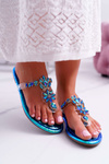 Жіночі шльопанці Lu Boo Crystal Blue Conathe