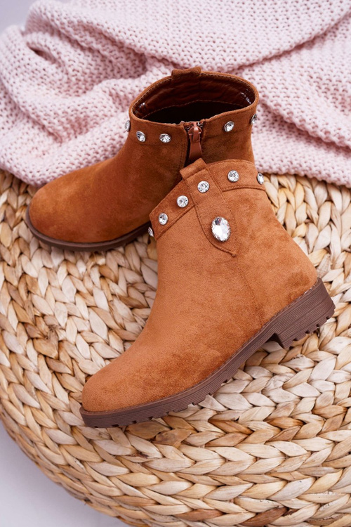 Молодіжні черевики з кристалами. Плоский каблук Camel Venici