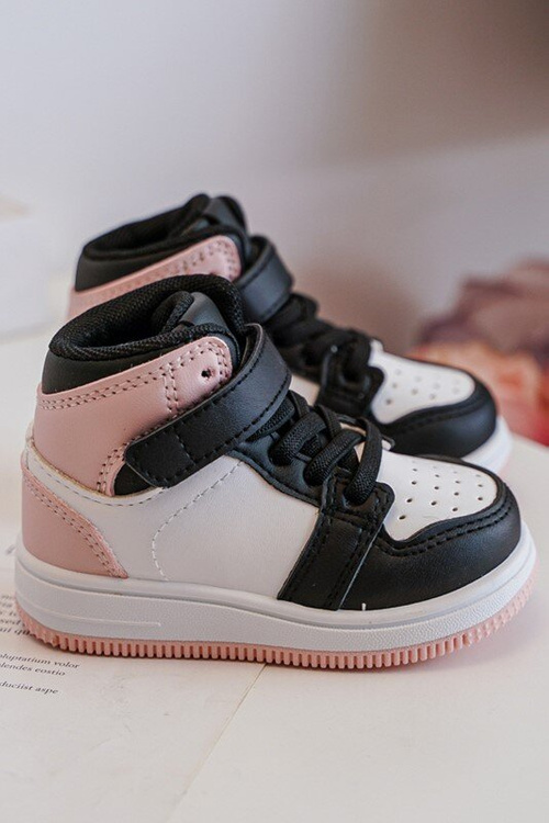 Дитяче високе спортивне взуття біло-рожевий Teredite