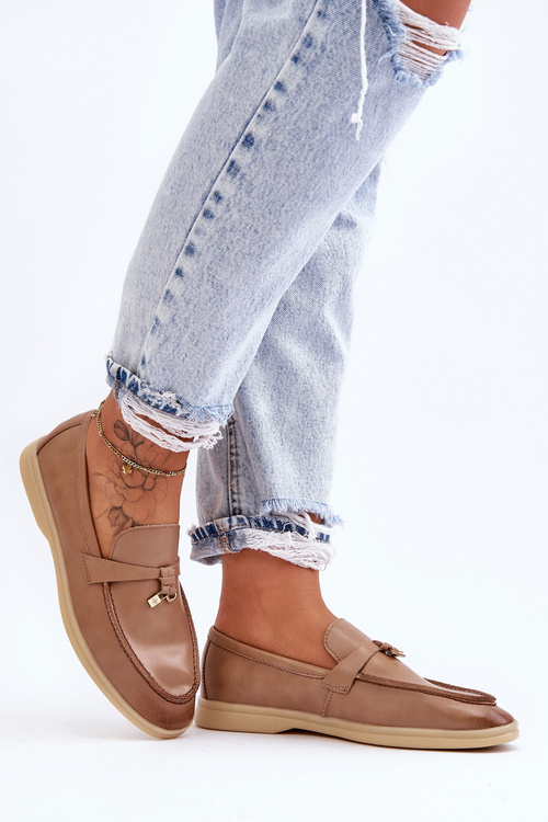 Жіночі класичні мокасини Cortez коричневого кольору