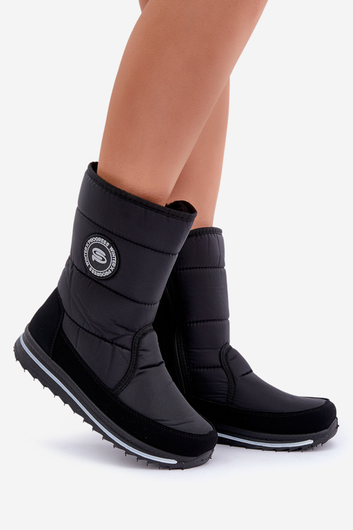 Жіночі зимові черевики на блискавці Progress PROGJ-21-09 Чорні