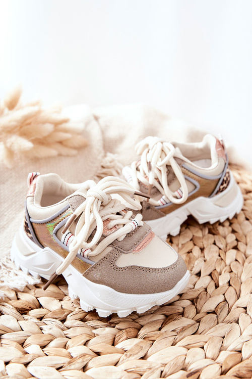 Дитяче спортивне взуття Кросівки бежеві Rommie