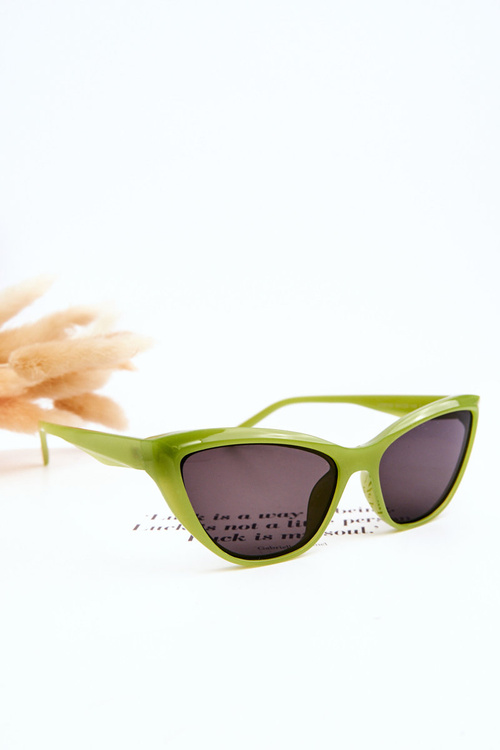 Модні сонцезахисні окуляри Cat Eye V090169 Зелені