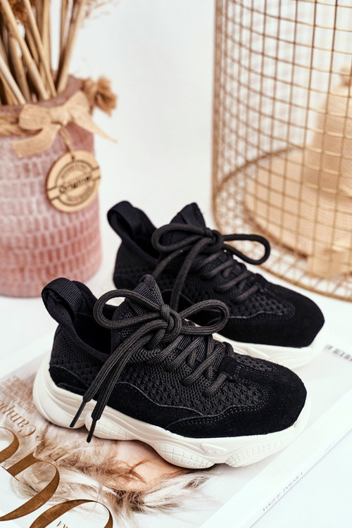 Дитяче спортивне взуття замшева чорна Volema