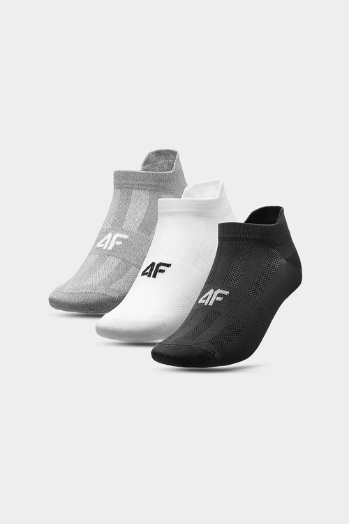 Чоловічі тренувальні шкарпетки 4F 3-PACK 4FAW23USOCM201-201-90S Різнокольорові