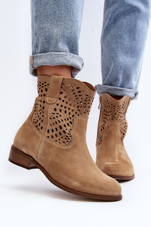 Жіночі бежеві черевики Lewski Shoes 3301/2