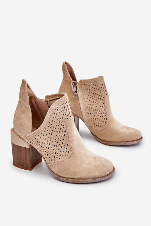 Чорні світло-бежеві чоботи Layne