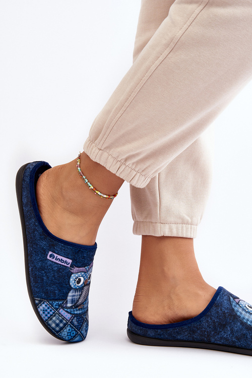 Домашні тапочки Owl Inblu GF000018 Navy Blue