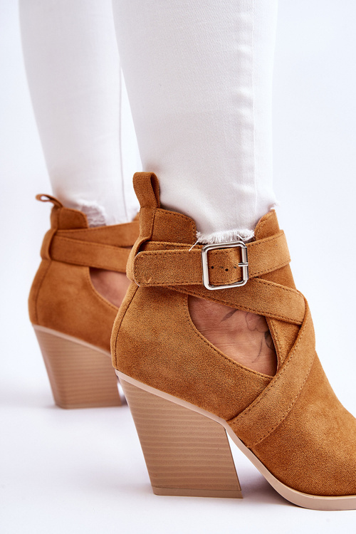 Жіночі замшеві ковбойські чоботи Camel Dennise