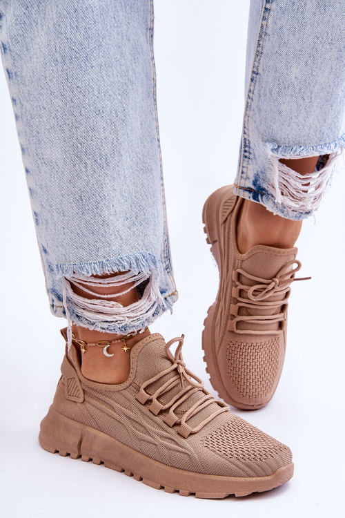 Жіночі сліпони Спортивні кросівки Темно-бежевий Rosett