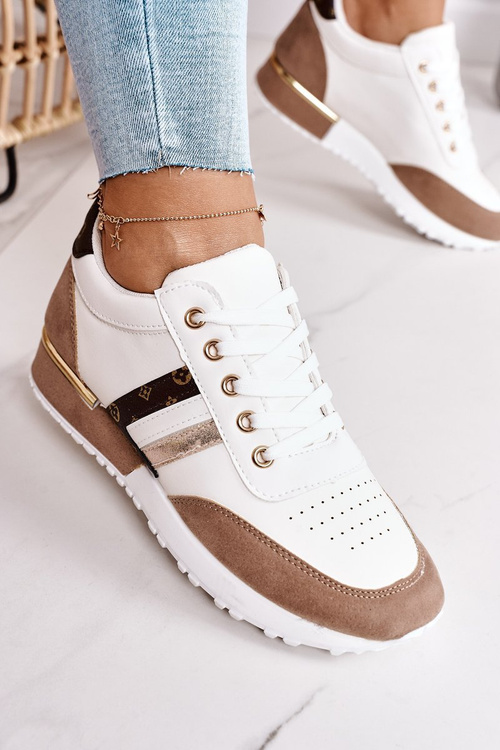 Жіноче спортивне взуття Кросівки біло-хакі Lifestyle