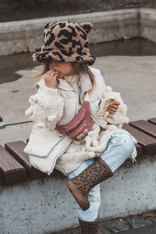 Дитячі калоші з леопардовим візерунком Коричневий Няні