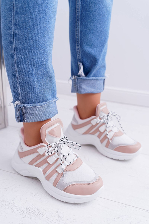 Спортивні жіночі туфлі на товстій підошві Nude Fippo