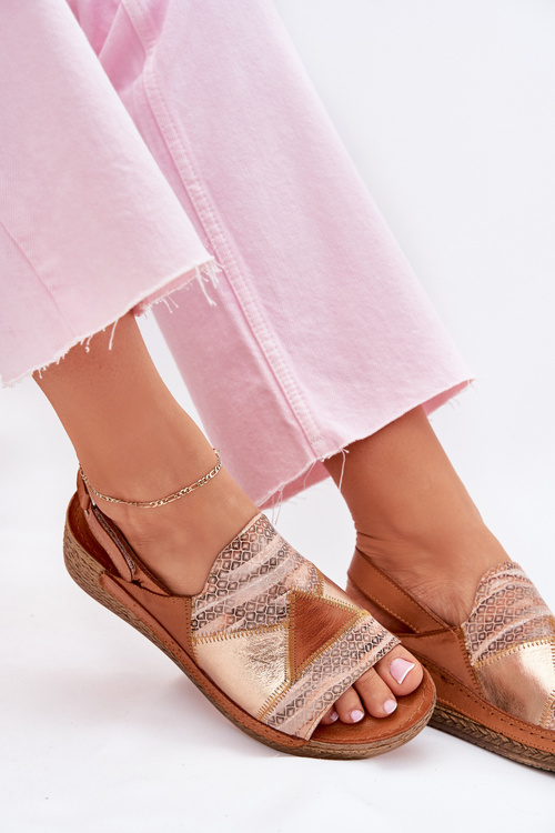 Жіночі Замшеві Сандалі На Платформі З Плетінням Maciejka L7067-29 Коричневі