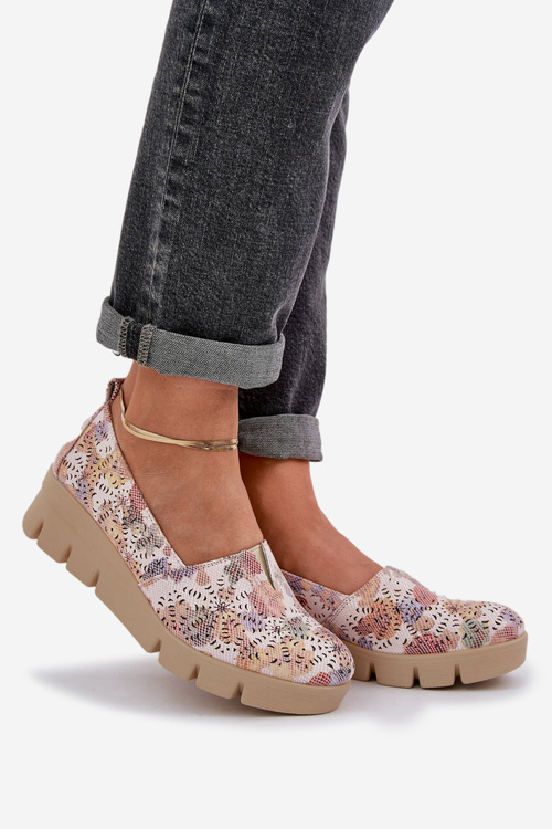 Жіноче Взуття З Ажурним Візерунком На Підборах Багатоколірне Лісвія