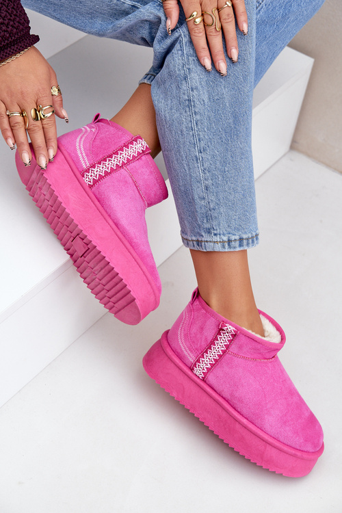 Снігоступи На Платформі З Візерунком Рожеві Udra