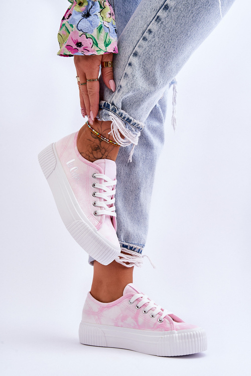 Кросівки на платформі Lee Cooper LCW-23-31-1781L рожеві