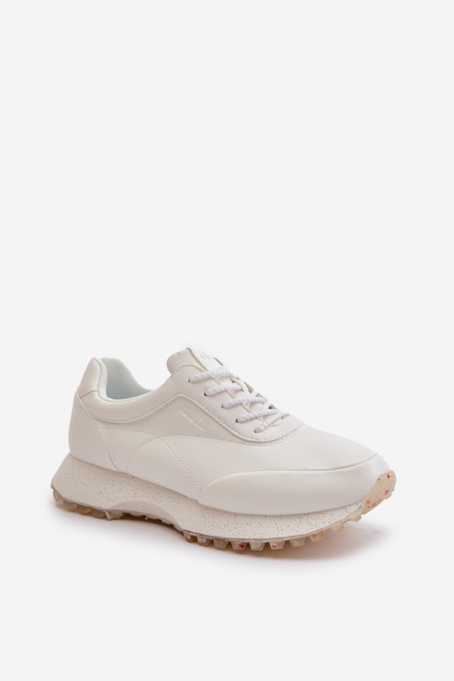 Жіночі кросівки Спортивне взуття з еко шкіри Big Star OO274023 Hi-Poly System Білий