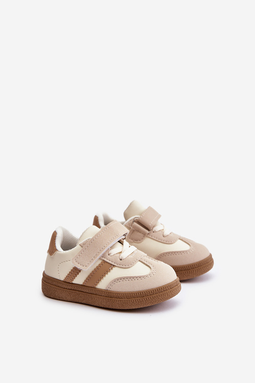 Дитячі кросівки на липучці, бежевий Tromella