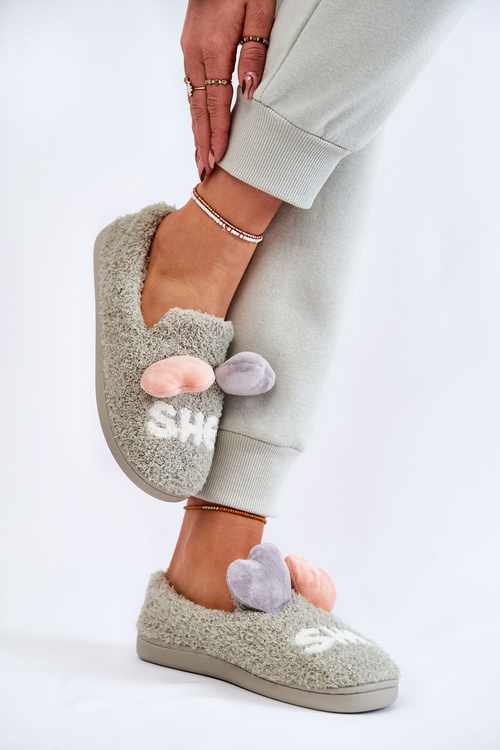 Жіночі тапочки з сердечками Green Alasca