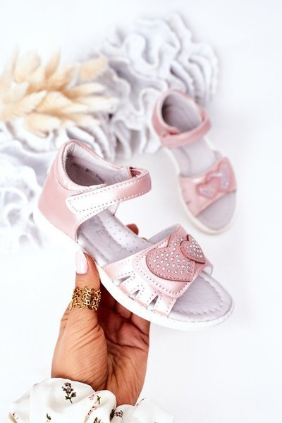 Дитячі босоніжки на липучці Pink My Heart