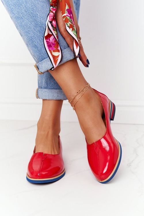 Жіночі лаковані туфлі Maciejka 05035-08 Red