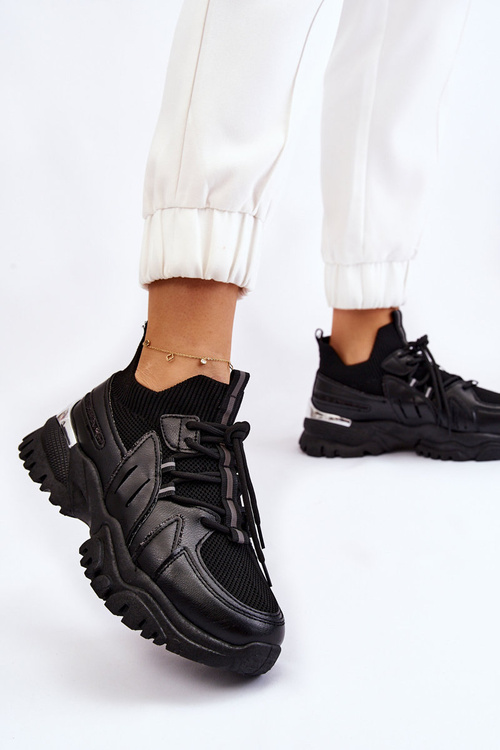 Жіноче спортивне взуття без шнурівки Black Berna