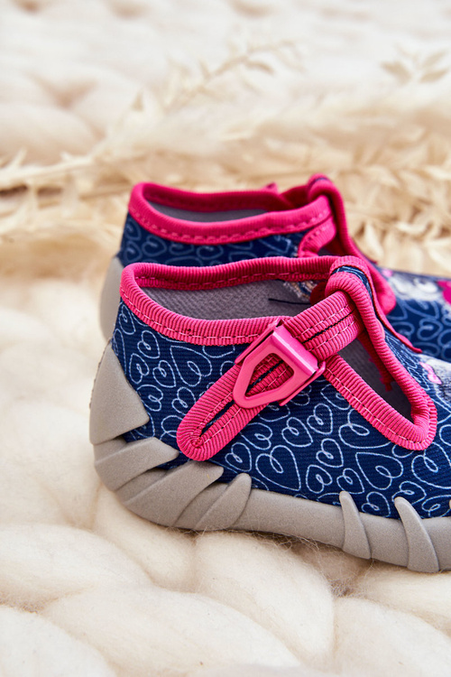 Взуття Тапочки Befado Bear 110P469 Navy-Pink