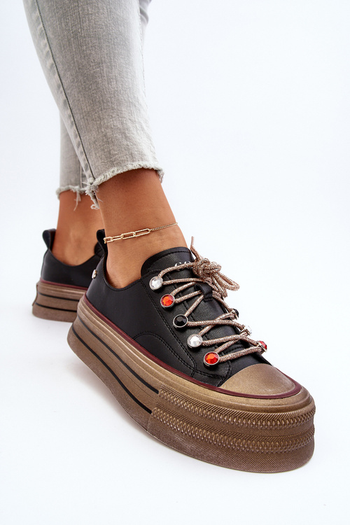 Жіночі кросівки на платформі GOE NN2N4053 Чорні