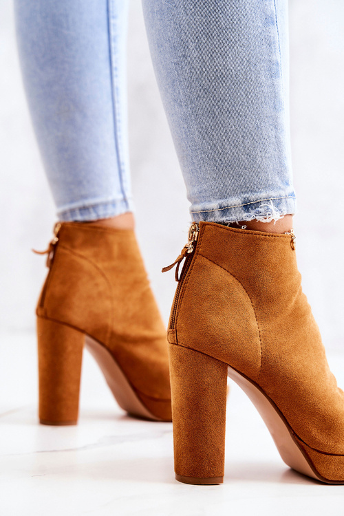 Чоботи на шпильці з відкритим носком Camel Adore