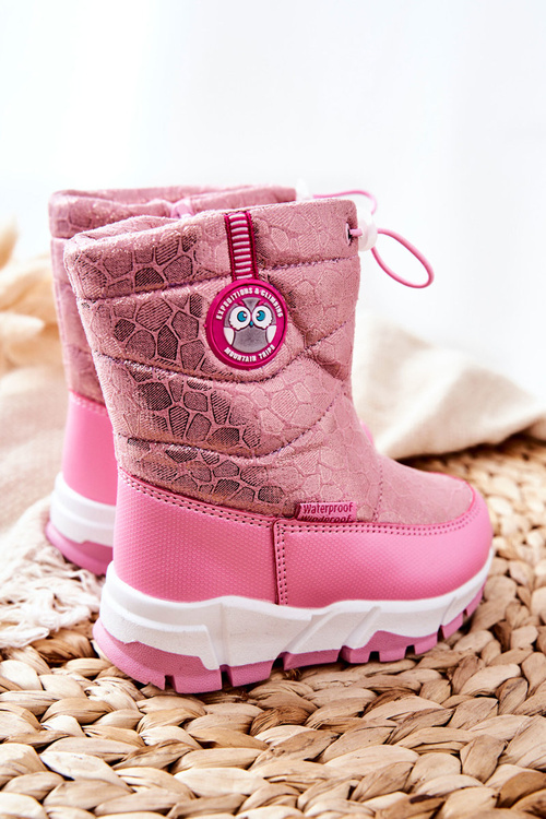 Дитячі зимові чоботи на блискавці Pink Layoth