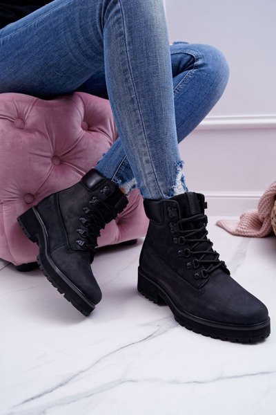 Жіночі чоботи Trappers Big Star Black EE274033