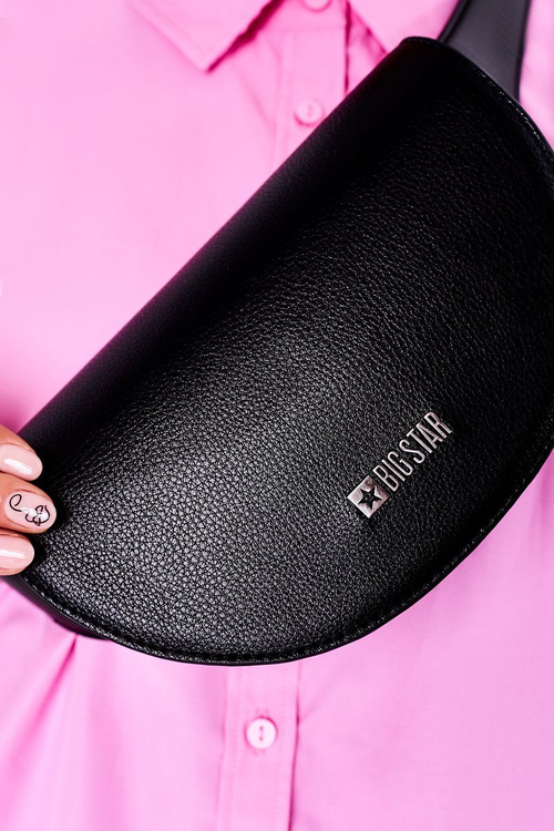 Шкіряна ниркова сумка Big Star HH574075 Чорна