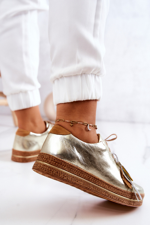 Шкіряне взуття Maciejka 04550-25 Золотий