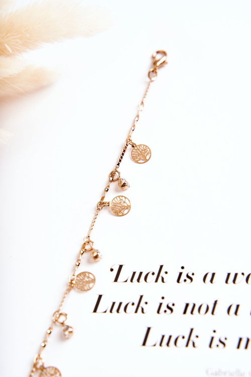 Жіночий браслет із золотом із фіанітів