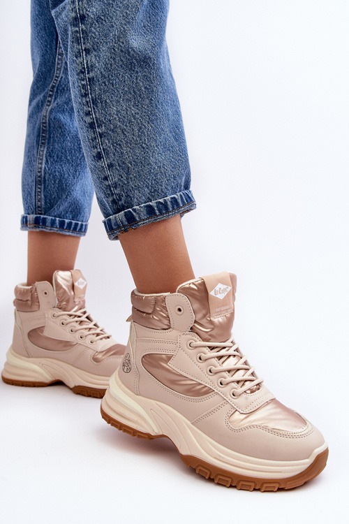 Жіночі черевики Trapper на товстій підошві Lee Cooper LCJ-23-44-1972L Бежеві